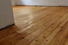 Frisch geölter Dielenboden